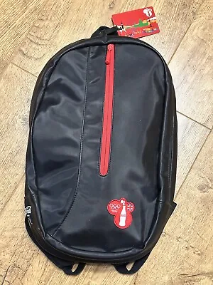 Coca Cola London 2012 Olympics Backpack Black Waterproof Laptop/Tablet Friendly • £19.99