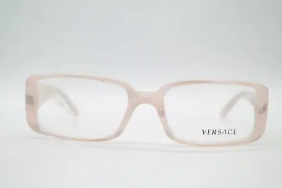 Vintage Versace 3110 Pink Silver Angular Sunglasses Frame Eyeglasses NOS • $101.15