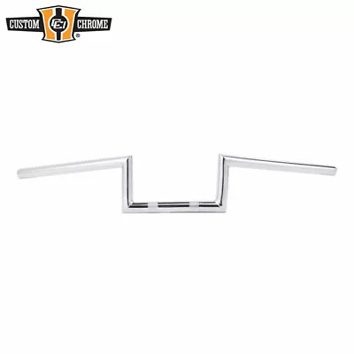 Chrome 1  Wide Style Z-Bar 4  Rise 60's Handlebar W/o Indent Fits Harley 1 Clamp • $47.69