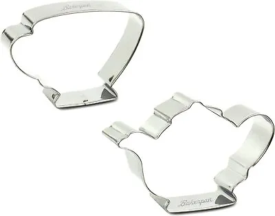 Bakerpan Stainless Steel Cookie Cutter Tea Pot & Cup • $9.95