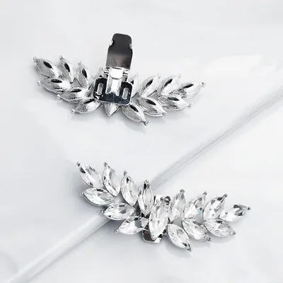 £5.40 • Buy  Decorative Shoe Clips Flower Buckle Detachable Diamond Bride