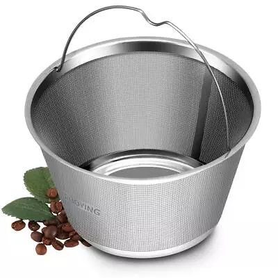 8-12 Cup Reusable Basket Permanent Coffee Filter Fit 8-12 Cup Mr Coffee Bla... • $20.62