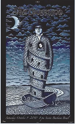 MINT/SIGNED EMEK Van Morrison 2010 Santa Barbara Poster 20/200 • $299.99