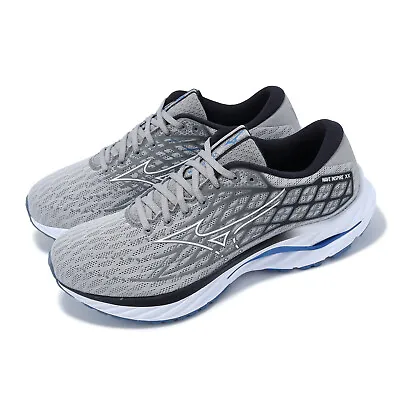 Mizuno Wave Inspire 20 Super Wide Grey Blue Men Road Running Shoes J1GC2445-05 • $121.76