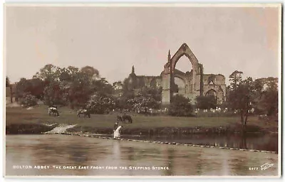 Bolton Abbey Yorkshire Great East Front - Vintage RPPC Postcard R13 • £2.20