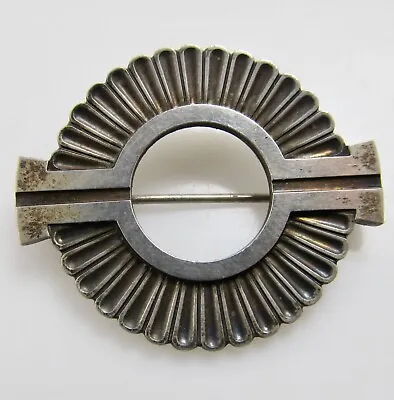 £162.87 • Buy Georg Jensen Denmark 310 Vintage Sterling Silver Art Deco Circle Pin Brooch