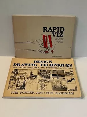 Lot Of 3 Architectural Rendering/Drawing Books | Drawing With Pen And Ink • $34.99