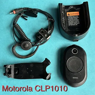 Motorola CLP1010 Two Way Walkie Talkie Radio With Earpiece & Charger • $30