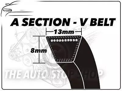 A Section V Belt - A22 - Length 560 Mm VEE Auxiliary Drive Fan Belt 13mm X 8mm • £10.19