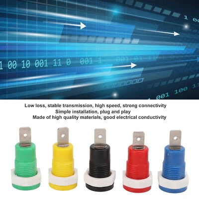 £10.11 • Buy 25pc Terminal Binding Post Banana Plug Socket Connector Nickel Plated Brass REL