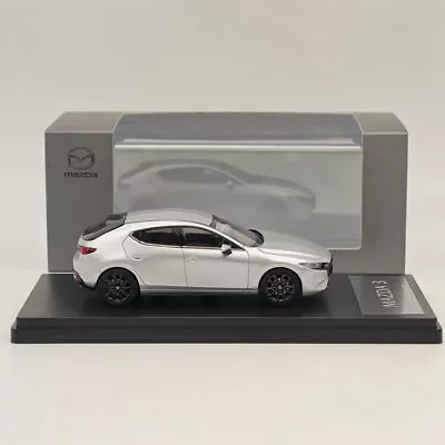 1:43 Mazda 3 5HB 2019 Skyactiv-X Silver Crystal Metallic Diecast Model Car Gift • $61.59