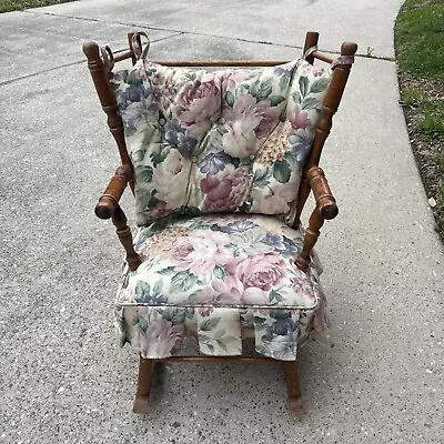 Antique Wooden Toddler Kids Children’s Rocking Arm Chair Farmhouse Vintage • $120