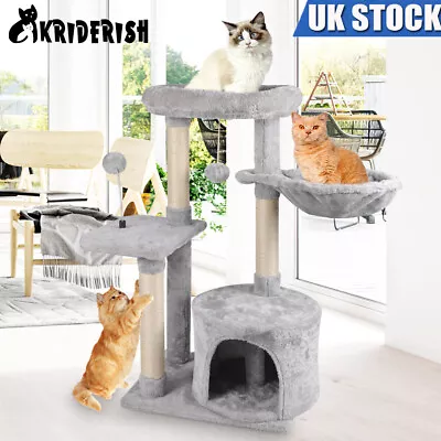 Cat Tree Activity Centre Kitten Scratching Post Climbing Tower Play House 86cm • £30.99