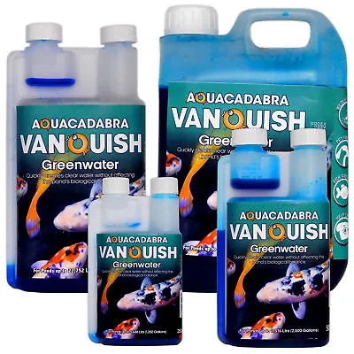£7.99 • Buy Vanquish Pond Greenwater Solution Clear Green Water Fish Koi Aquacadabra