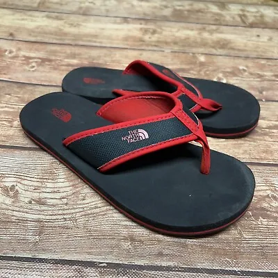 £11.27 • Buy The North Face Boys’ Base Camp Red Flip Flops Size 13 Phantom Black Fiery Red