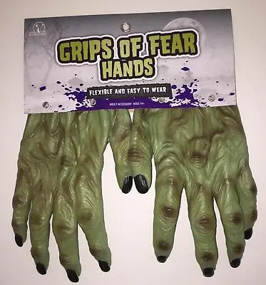 Adult Monster Zombie Hands Latex Gloves Halloween Costume New Mr156003 • $12.60