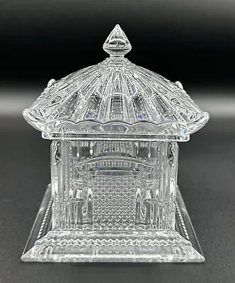 Crystal Pagoda Lidded Candy Dish Jar Shannon Crystal? • $55