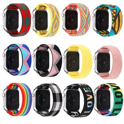 $14.99 • Buy Apple Watch Band IWatch Series SE 6 5 4 3 2 1 44mm 42mm 40mm 38mm  Elastic Strap