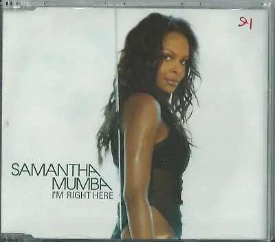 Samantha Mumba - I'm Right Here 2002 Uk Promo Cd Polydor Sm30 • £0.99