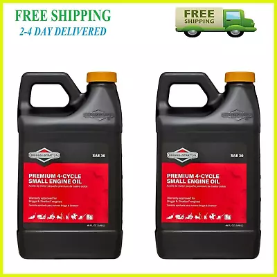 Briggs & Stratton 4-Cycle 48 Oz Small Engine Oil SAE 30 ( Pack Of 2 ) NEW • $23.99