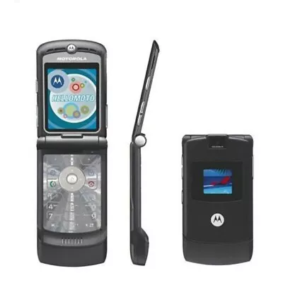 Original Motorola RAZR V3 Flip Mobile Phone 2G GSM Unlocked Flip Cellphone Camer • $40