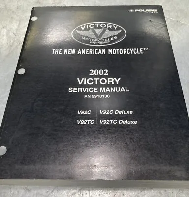 $74.95 • Buy 2002 Victory V92C V92TC Service Repair Manual 9918130  TM