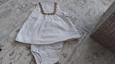 BABY GIRLS SUMMER DRESS 9-12 MONTHS ZARA-Brand New • £12.99