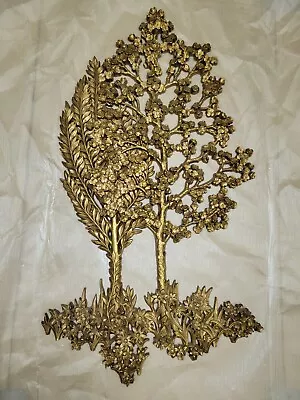 Vintage Gold Syroco MCM Tree # 7116 Measures 31.5” X 17  Very Nice!  • $18