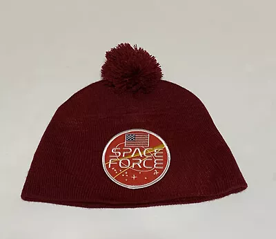 U.S. Space Force Red Knit Beanie Hat Cap • $19.97