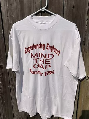Vintage Mind The Gap Underground London Tube T-shirt 1994 Single Stitch XL? • $29.99