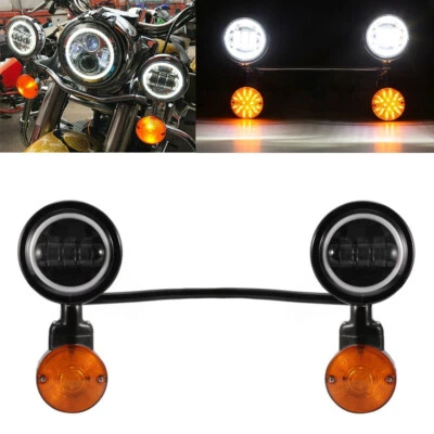 $149.99 • Buy LED Passing Turn Signals Light Bar For Yamaha V Star 650 950 1100 Custom Classic