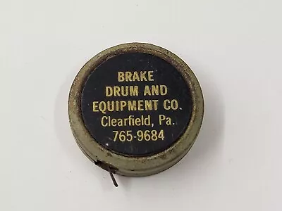Vintage Tape Measure  Brake Drum And Equipment Co Clearfield PA. 765-9684  • $9.99