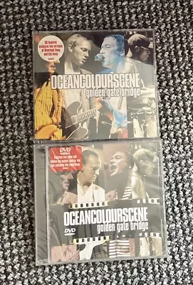 OCEAN COLOUR SCENE Golden Gate Bridge 2 Part CD & DVD (sealed) Singles RARE • £10