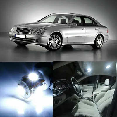 15×White LED Interior SMD Light Kit No Error For Mercedes Benz W211 E Class03-09 • $14.83