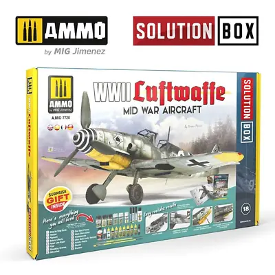Ammo Paint SOLUTION BOX #18 WWII Luftwaffe Mid War Aircraft #AMIG7726 • $154.99