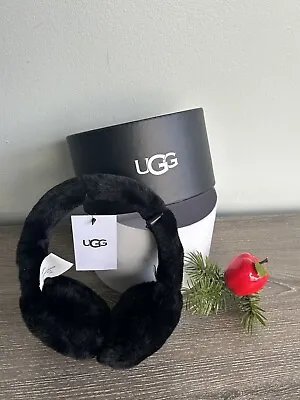 UGG Faux Fur Earmuff Black. NEW! • £61.76