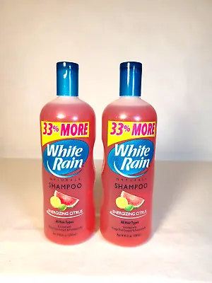 Vintage  19 Oz White Rain Energizing Citrus Shampoo 2 New Bottles Free Shipping • $21.95