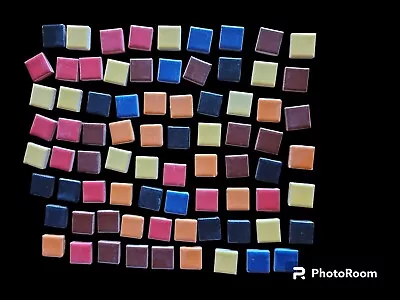 SQUARE MULTICOLOR Mosaic Ceramic Tiles For Crafts • $8