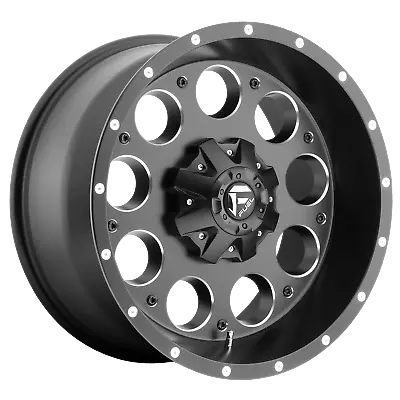 15x10 Fuel D525 Revolver Matte Black & Milled Wheel 5x4.5/5x4.75 (-43mm) • $254