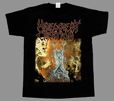 Malevolent Creation The Ten Commandments 91 Death Suffocation New Black T-shirt • $17.99