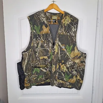 Quail Unlimited Hunting Camo Vest Men's Size XXL Pockets Full Zip • $12.79