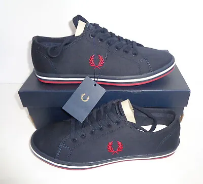 Fred Perry Ladies Navy Retro Womens Trainers Shoes Casual New RRP £60 UK Size 5 • £31.98