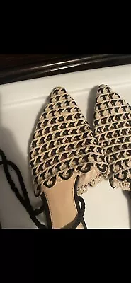 $26.90 • Buy Zara Sandals Beige And Black Size 40 For Women 