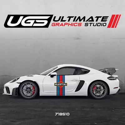 Porsche Martini Racing Door Graphics - Cayman • $219.99