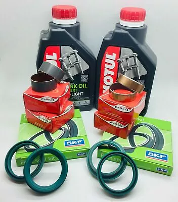 Beta 300RR Racing SKF Fork Oil Dust Seals Bushes 48mm KYB Kayaba 2x 1Lt Motul 5w • $165.99