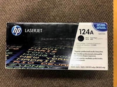 Hp 124a Q600a Laserjet Print Cartridge Black New In Box • $30