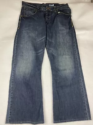 Levi's Silver Tab Jeans Mens Sz 34x32  Bootcut Denim Silver Tab Button Zipper • $24.99