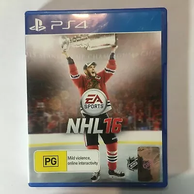 Nhl 16 - Ice Hockey - Ps4 Playstation 4 - Vgc - Free Post • $13.14