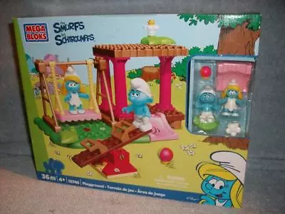 Smurfs Playground 36 Pcs Mega Bloks 10746 Peyo 2012 New Sealed • $45