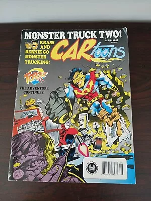 CARtoons Magazine August 1991 Cartoons Comic Monster Truck Two • $3